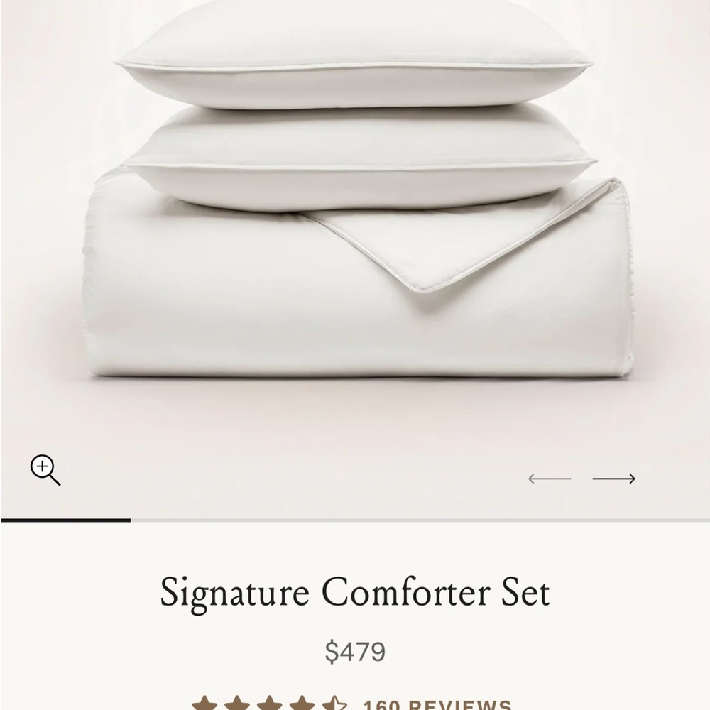 Boll & Branch Organic Cotton Comforter - White
